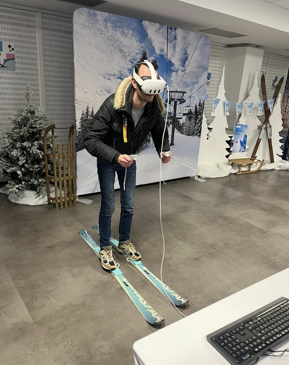 Simulateur de ski