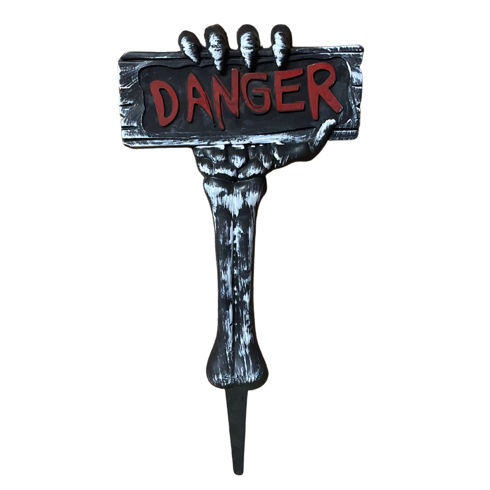 Panneau danger à planter