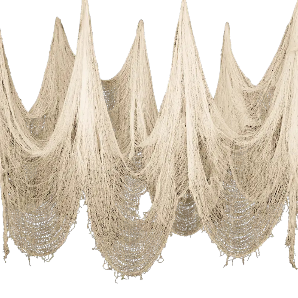 Tissu Halloween blanc